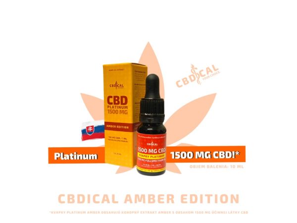 CBDICAL Platinum, 1500mg CBD AMBER, 10 ml
