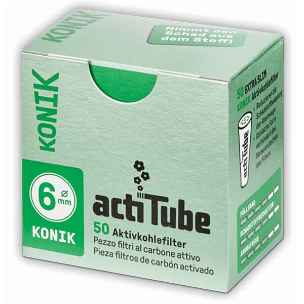 actiTube KONIK EXTRA SLIM uhlíkové filtre
