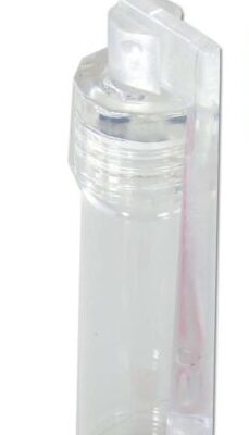 Sklenená fľaštička s lyžičkou 5 ml (Priehľadná hlavica)