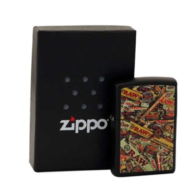 Originálny benzínový zapaľovač Zippo RAW Papers Design
