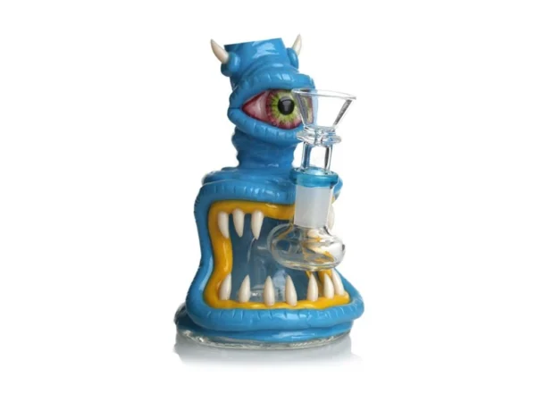 Sklenené bongo Monster blue - Image 2