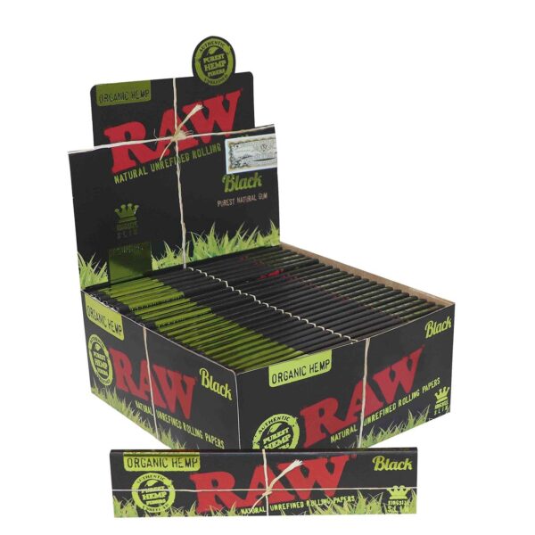 Raw organic black hemp