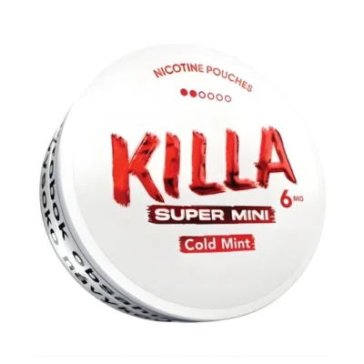 Nikotínové vrecúška KILLA SUPER MINI COLD MINT 20vrec. 6,6mg