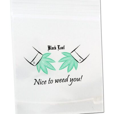 Zip bag Nice to weed you 4x6cm 100ks