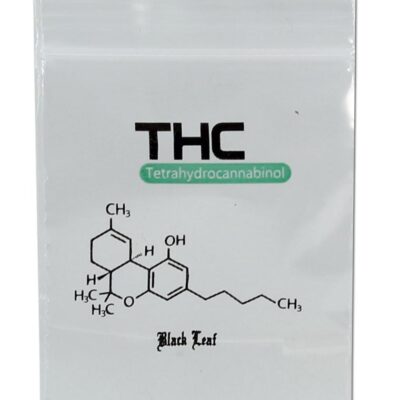 Zip bag Black Leaf THC 50µ 4x6cm 100ks