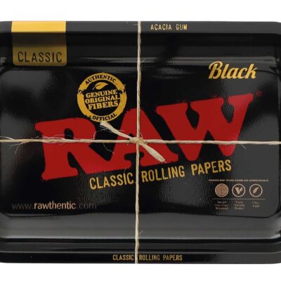 RAW' Metal rolovacia tácka Black