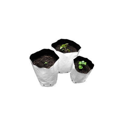 Biele igelitové pestovateľské vrecia (White Growing Bags) s objemom 12 litrov
