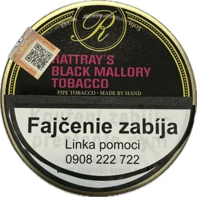 Fajkový tabak Rattray’s Black Mallory 50g 26,90€