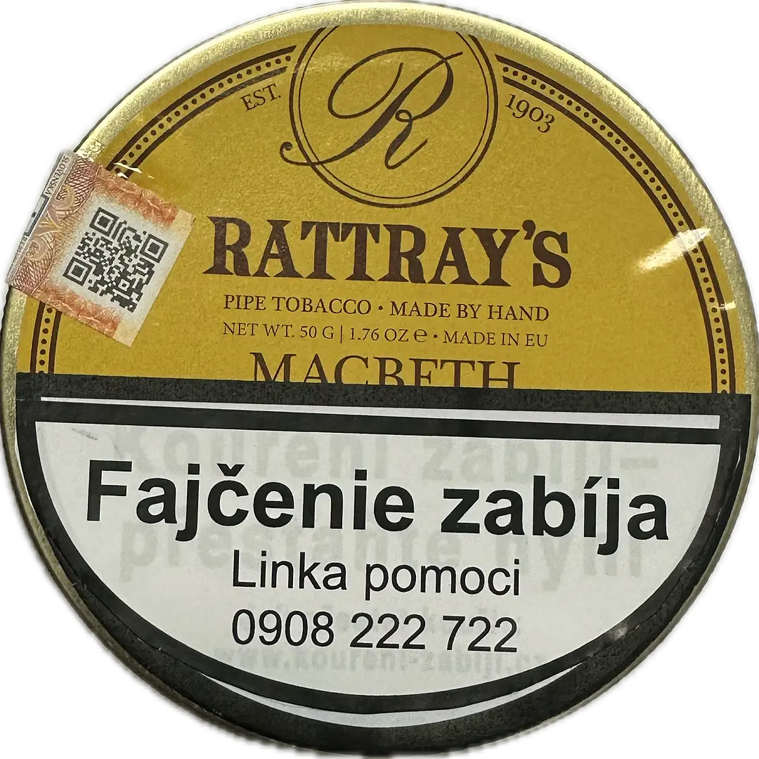 Fajkový tabak Rattray’s Macbeth 50g 26,90€