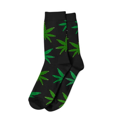 Pánske ponožky s motívom Cannabis (Green Leaves)