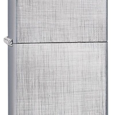 Originálny benzínový zapaľovač Zippo Linen Weave – Brushed Chrome