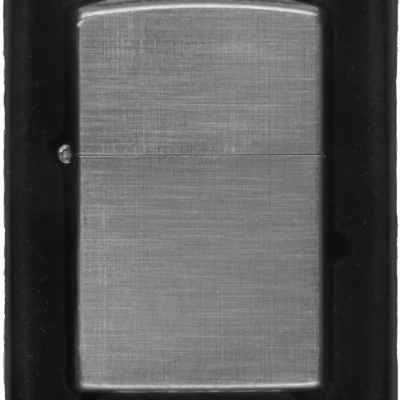 Zippo zapalovač Brushed chrome linen weave