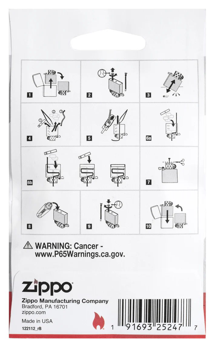 Originálna vata a motúz do zapaľovača Zippo – Cotton and Felt Replacement Kit – Obrázok 2