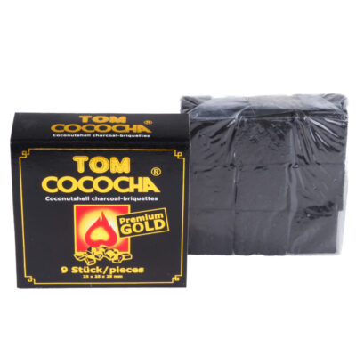 Uhlíky do vodnej fajky Tom Coco Gold (9 ks)