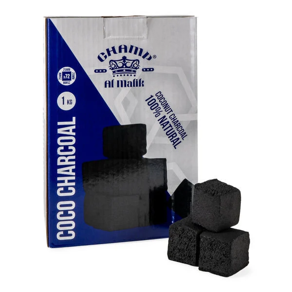 Kokosové uhlíky Champ Al Malik Coco Charcoal Casablanca 1kg (72 ks)